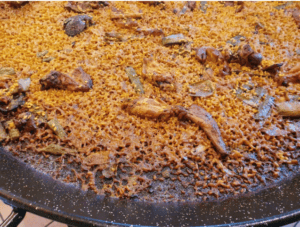 Socarrat de la paella valenciana
