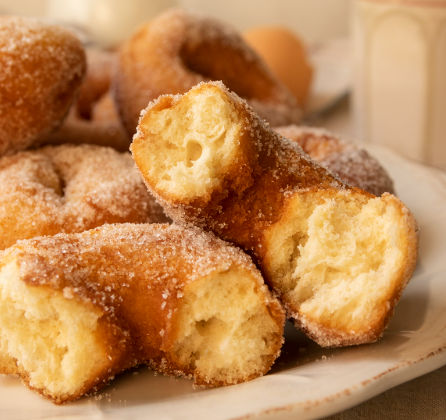 Roscos de naranja fritos